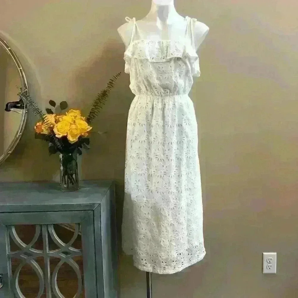 First Monday Ivory Midi Dress
